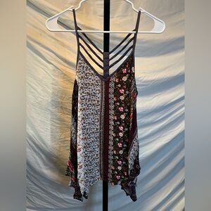 Kori Multicolor Patterned Strappy Top (BIN4)